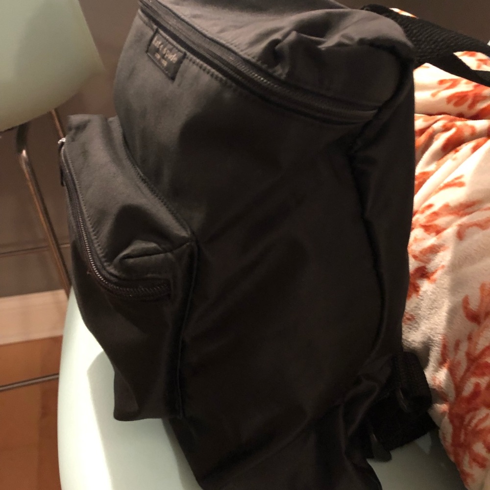 EUC Kate Spade Vintage Black Mini Nylon Backpack - Picture 4 of 7